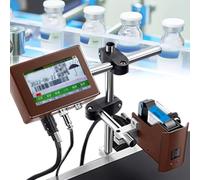 Industrial Inkjet Printer,Online Batch Coder Automaticaly Coding&Marking Equipment For Printing Text,Number,Manufacturing/Expiry Date,Time,MRP,Qr Code,Barcode,Graphics,12.7MM