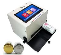 Industrial Inkjet Printer,Portable Smart Printer,7 Inch Touch Screen,Quick-Dry Inks Permanent Ink Print Logos or Labeling on a Variety of Surfaces Including Metal Glass Plastic and Canvas,25.4mm