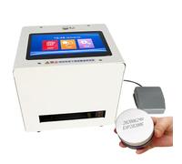 Industrial Inkjet Printer with 7 Inch LED Touch Screen, Quick-Drying Batch Coding Machine for Labels Barcodes Variable Data, 12.7/25.4mm Print Head