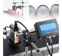 Industrial Inkjet Printers for Production Line Marking, Quick-Drying Ink Cartridge, HD Touch Screen for Batch Date and Number Coding