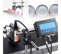 Industrial Inkjet Printers with Quick-Drying Ink Cartridge for Production Line Marking on Any Product,HD Touch Screen Online Batch Date,Number Coding (25.4mm)
