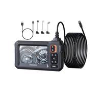 Industrial Inspection Camera - HD Digital Borescope With 8 LED Lights, Semi Rigid Waterproof Snake Cable Organizer | Pipe Car Engine Appliance Check For Auto Mechanics Plumbers Homeowners Tight Space