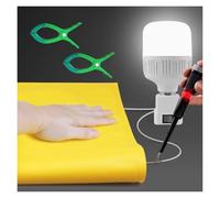 Industrial Insulation Blanket 400V 10KV, Large & Small High-Voltage Line Worker Insulation Safety Mat, 2mm Thick Insulating Protection Mats with 2 Pcs Clamps(Yellow - 10kV,39 3/8" x 78 3/4")