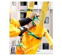 Industrial Insulation Blanket, Portable Insulated Mat for Distribution Room Live Working, 10KV High-Voltage Line Worker Insulation Safety Mat, with Two Insulating Clips(Yellow-10kv,600x800mm)