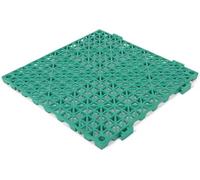 Industrial Interlocking Floor Tile, Interlocking Garage Floor Tiles PVC 30x30x1.5cm 4-48 PCS Self-Draining Non-(Green,24PCS)