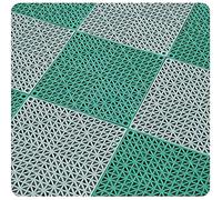 Industrial Interlocking Floor Tile, Interlocking Garage Floor Tiles PVC 30x30x1.5cm 4-48 PCS Self-Draining Non-(Grey+green,24PCS)