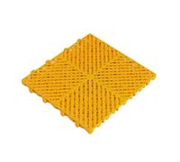 Industrial Interlocking Floor Tile, Polypropylene Interlocking Drainage Floor Tiles 40x40x2.5cm Multi4-30 Pcs(Yellow,30 pieces)
