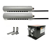Industrial Ion Air Knife, 2 Antistatic Ion Air Rods, With 7.0 Kv High-voltage Generator, Stainless Steel Ion Needle, For Printing Foil Processing Systems 700mm