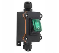 Industrial IP65 Waterproof Inline Cord Switch 20A/30A Red Light | Red Indicator Light Switch Industrial Grade for toggle Switch Heavy Duty Power Switch 30A