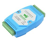 Industrial Isolated 8-CH RS485 Hub, Extends 8-ch RS485 Slave Ports via 1-ch RS485 Master Port, 300～460800bps Wide Baud Rate, with Network Relay, Extension, Isolation Function, Support Rail-Mount