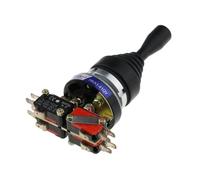 Industrial Joystick Switch 30mm 4Position Rocker Switch Momentary Spring Switch Cross Rocker Controller Switch(Momentary)