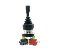 Industrial Joystick Switch 30mm 4Position Rocker Switch Momentary Spring Switch Cross Rocker Controller Switch IDGTTLDF(Self latching)