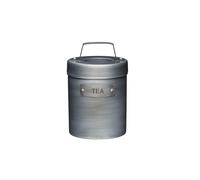 Industrial Kitchen Vintage-Style Metal Tea Caddy with Cover Lid 1 Litre