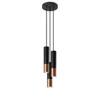 Industrial Lamp LOOPEZ 3P Steel Black/Chrome GU10 LED SOLLUX LIGHTING Any room