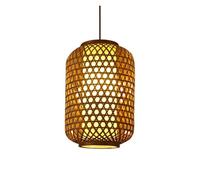 Industrial Lantern Pendant Light Vintage Restaurant Fixtures Southeast Asian Chandelier Rural Decorative Hanging Lighting for Kitchen Island Dining Room Foyer(Brown,25 * 40cm)