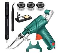 Industrial Laser Welding Machine, Automatic Internally Heated Multi-Function 3-in-1 Tool for Metal Cutting, Rust Removal & Welding, Corded Soldering Gun with Professional/Home DIY Use(Green)