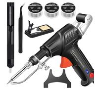 Industrial Laser Welding Machine, Automatic Internally Heated Multi-Function 3-in-1 Tool for Metal Cutting, Rust Removal & Welding, Corded Soldering Gun with Professional/Home DIY Use(Black)