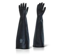 INDUSTRIAL LATEX MEDIUM WEIGHT 24" GAUNTLET BLACK 09