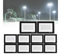 Industrial LED Flood Light, Low-Voltage Direct Wired, 150W, 10000lm Brightness, Waterproof for Outdoor Sports Fields and Event Spaces