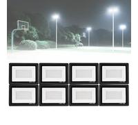 Industrial LED Flood Light, Low-Voltage Direct Wired, 150W, 10000lm Brightness, Waterproof for Outdoor Sports Fields and Event Spaces