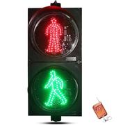 Industrial LED Traffic Light - Red Green Stop & Go Light, Waterproof Traffic Signal Lights for Dynamic Pedestrian Warning, Workshop/Forklift/Construction(220V)