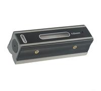 Industrial Level Built from Steel with 0.02mm/m Resolution Bubble Vials Ground Base and Wooden Case for Reliable Field and Workshop Use (150MM)