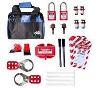 Industrial Lockout Tagout Kit (Loto) - Complete Safety Compliance Set with Padlocks, Steel Hasps, MCB Lockouts, Plug Lockout, Cable Ties & Loto Tags - Electrical, Industrial & Hazardous Environments