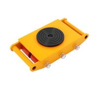 Industrial Machinery Mover 8T Furniture Moving Wheels with 360° Rotation Machine Dolly Skates Furniture Mover, for Storage, Distribution and Transportation (Yellow)