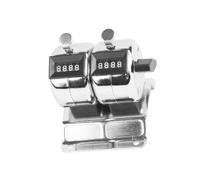 Industrial Manual Metal Counter Tool Accumulative Count Rotating Zeroing Resets Knob Construction for Lab Workshops Manual Metal Counter