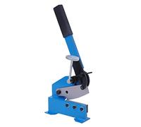 Industrial Manual Plate Shears Hand Lever Shear Adjustable Clamp Metal Cutting Guillotine Scissor Cutter Bench Mounted Benchtop Sheet Steel Shearing Tool Scissors Mount Equipment Heavy (125mm)