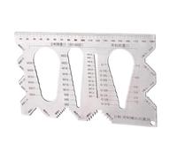 Industrial Measurement Thread Checker - (230g) Stainless Steel Screw Measuring Gauge | Metric and Imperial Multifunctional Thread Verification Tool | Portable Threading Gauge for Mechanics