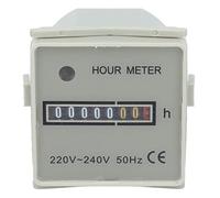 Industrial Mechanical Hour Meter Counter, 220-240V, 0.3W, for Engines and Generators