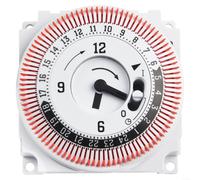 Industrial Mechanical Timer Switch 24 Hour Panel Control Precise Scheduling 16A 250V 3680W Electrical Load Management Adjustable 15 Minutes to 24