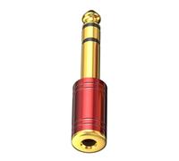 Industrial Metal 3.5mm To 6.35mm Adapter Shielded Anti-Noise & HIFI-Grade Transmission Metal Auditory Connector