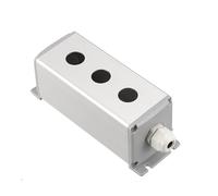 Industrial Metal Aluminum Push Button Control Switch Box - 16mm/19mm/22mm Button Size with Multiple Hole Configurations(3Hole,19mm 45x45mm)
