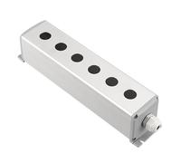 Industrial Metal Aluminum Push Button Control Switch Box - 16mm/19mm/22mm Button Size with Multiple Hole Configurations(6Hole,19mm 45x65mm)
