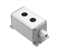 Industrial Metal Aluminum Push Button Control Switch Box - 16mm/19mm/22mm Button Size with Multiple Hole Configurations(2Hole,16mm 45x65mm)