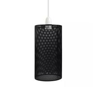 LEDSone Industrial Style Metal Cage Easy Fit Wire cage Lampshade for Indoor Pendant Lights Lights Shade for Dining Room Bedroom Loft Hallway (Black)