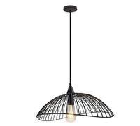 Industrial Metal Pendant Lights Chandelier Creative Straw Hat Metal Pendant Light Minimalist Ceiling Lighting for Dining Room Kitchen Restaurant Made in China