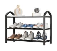Industrial Metal Shoe Rack - 3/5 Tier Shoe Storage Organizer, Space-Saving Design, Stylish Footwear Cabinet, Durable & Sturdy Shoes Nizer for Home Entryway, Hallway, or Closet