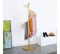 Industrial Metal Spiral Scarf Display Stand - Versatile Hair Rack & Hijab Storage Hanger for Leggings, Tae Kwon Do Belts, Clothes - Stylish Floor Standing Organizer.