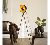 Industrial Metal Tripod Floor Standing Lamps for Office, Adjustable Farmhouse Vintage Satellite Lampshade LED Edison Rotation Tall Lamp for Living Rooms, Bedrooms, Reading Corner (Bulb Excluded)