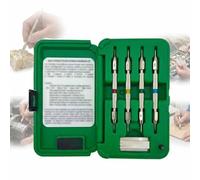 Industrial Mineral Identification Kit, Scratch Tester Hardness Test Pen, 4 Pack with Storage Box, Long Lasting for Testing Minerals and Jewellery