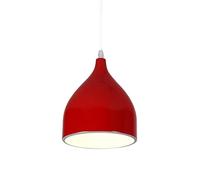 Industrial Modern Hanging Light, Single Head Metal Pendant Light, Retro Elegance Chandelier for Restaurants, Offices, Bars, and Coffee ShopsBlue Red