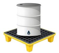 Industrial Modular Dumping Platform with Retention Tray and Grating for Efficient Waste Management in Warehouses and Factories