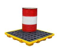 Industrial Modular Spill Platform Containment Pallet Warehouses Factory Anti-Leakage Drum Leak-Proof Drain Sump Tray Basement，Industrial Spill Containment Pallet - Modular Oil Tank Spill Tra