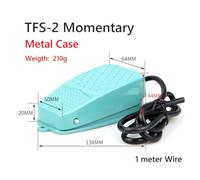 Industrial Momentary Foot Switch Pedal, Heavy-Duty Anti-Slip Electric Footswitch for Control Circuits, 10A/250V, 1NC+1NO, 1m Cable, 1M Mechanical Life - TFS-2/TFS-3/TFS-101/TFS-105