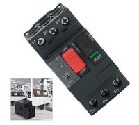 Industrial Motor Starter Protection Switch GV2 Series, Thermal-Magnetic Circuit Breaker, Overcurrent & Overload Safety, 1-32A Options, for 0.37-15kW Motors, 50/60Hz Compatible(GV2ME16C9-14A)