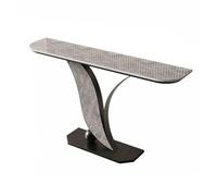Industrial Narrow Long Entryway Table with Storage, Metal Base Sofa Accent Hallway Table for Living Room, Entrance Foyer