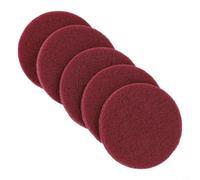 Industrial Nylon Scouring Pads 4 Inch 5 Pack Heavy Duty(Red(400#))